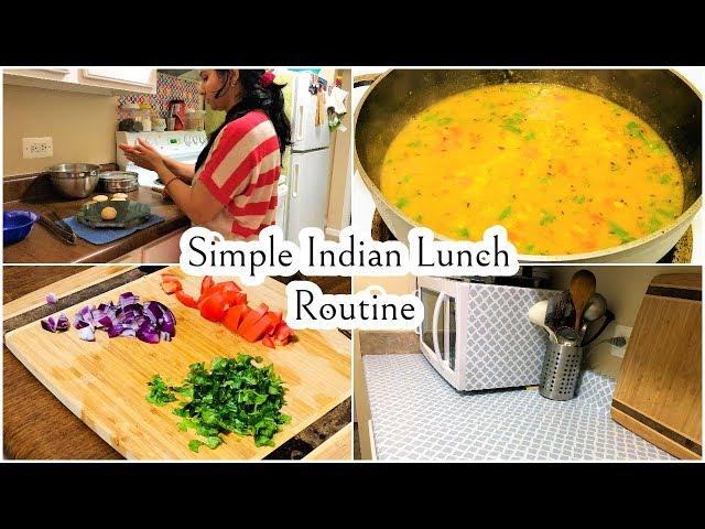 Indian NRI Lunch Routine ||  Simple Food || Kitchen Counter Makeover || Indian NRI mom || Hindi vlog