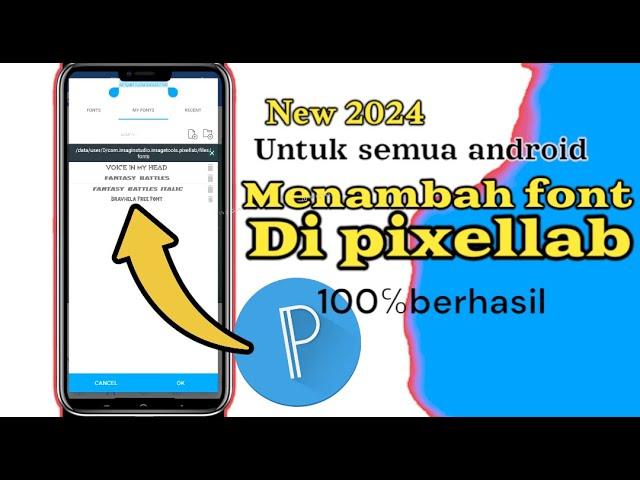 cara menambah font di pixellab terbaru 2024