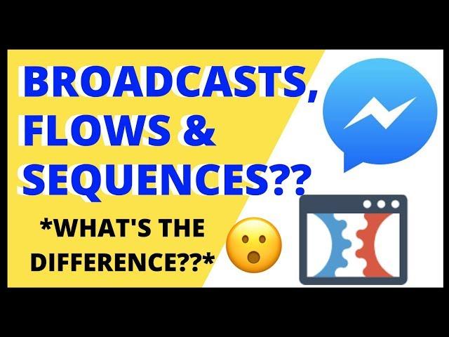 MANYCHAT BROADCASTS, SEQUENCES & FLOWS - What's the Difference? | ManyChat Tutorials