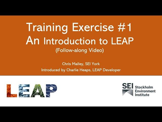 Training Exercise #1: Introduction to LEAP