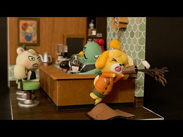 Animal Crossing New Horizons Isabelle spill coffee - Polymer Clay