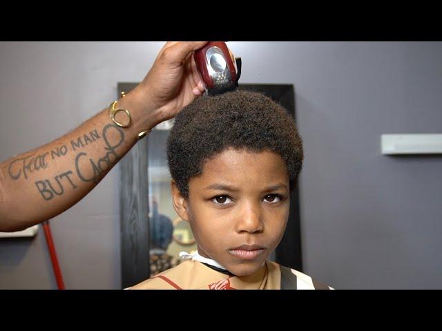 HE LOOKED LIKE A NEW KID AFTER THIS HAIRCUT | LOW TAPER TRANSFORMATION!!