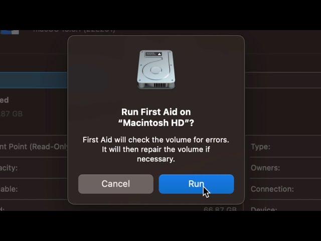 How to Use First Aid to Repair the DISK on MacBook, MacBook Pro, MacBook Air
