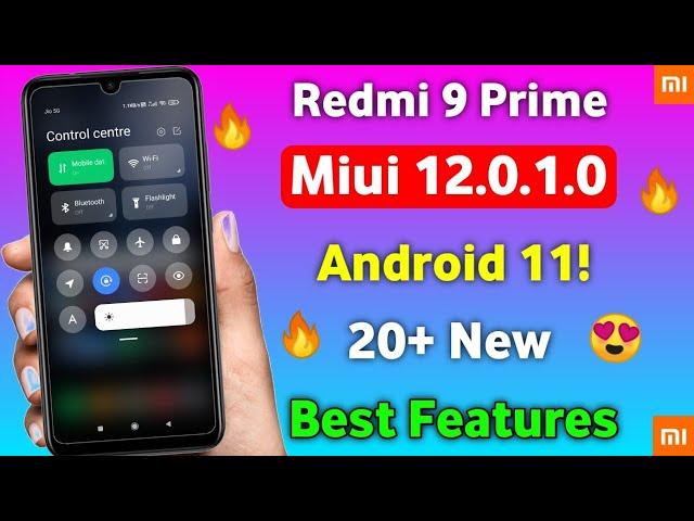 Redmi 9 Prime Miui 12 update Features Review 