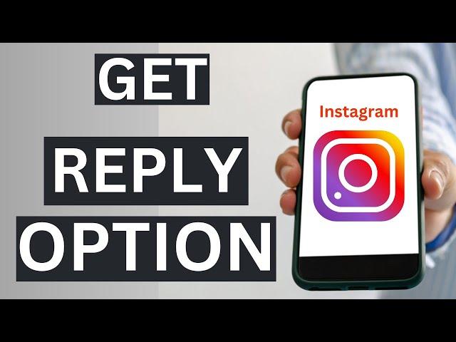 how to get the reply option in your instagram in Iphone (top secret) 2023