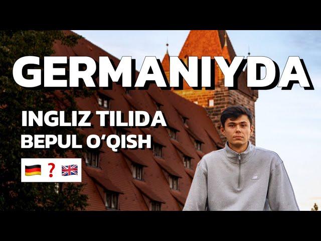 Germaniyada ingliz tilida bepul o‘qish