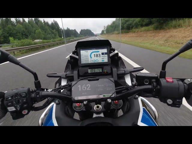 Honda CRF1100 Africa Twin (2022) Top Speed (GPS), Autobahn