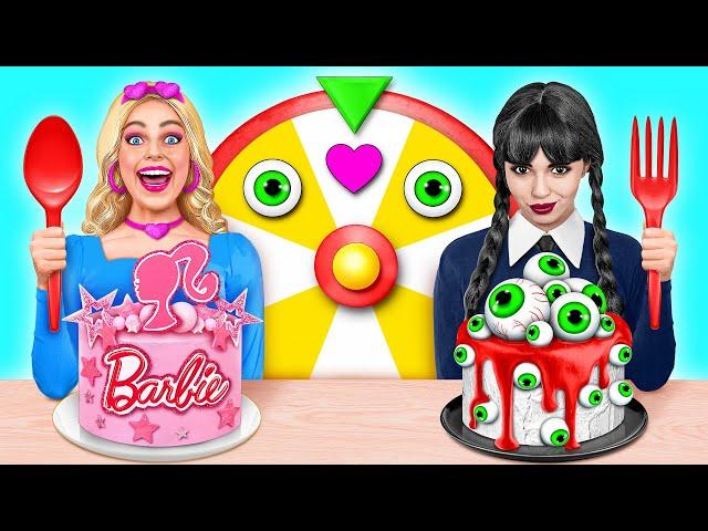 Wednesday vs Barbie Cake Decorating Challenge by Multi DO Challenge