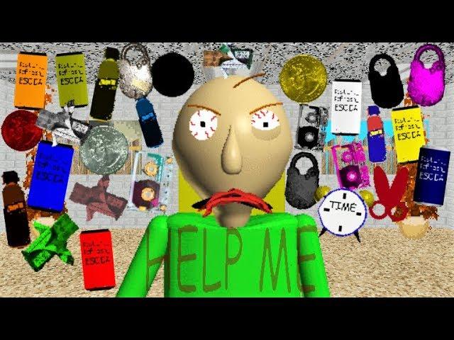 BALDI CAN'T HANDLE 25+ ITEMS!! IT'S TOO MANY!! | Baldi's Basics MOD: A bunch of new items