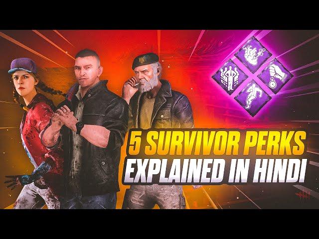 ( हिंदी ) Survivor Perks Explained in Hindi  Part 1 • Dead by Daylight Mobile | KynoX Gaming