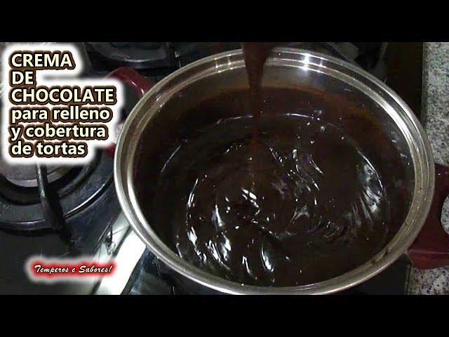 CREMA DE CHOCOLATE para rellenos y coberturas de tortas