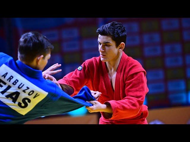 DULARIDZE Lado vs ARBUZOV Eduard. Cadets male 71 kg. European SAMBO Championships 2023