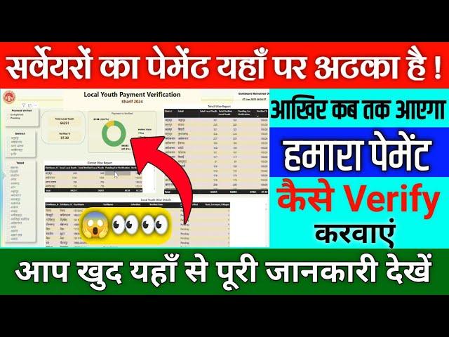 लोकल यूथ का पेमेंट कहाँ पर अटका है | Sarveyer Payment Update 2025 | DCS payment #dcspaymentlist