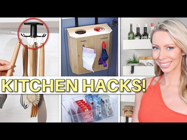 20 *CLEVER* KITCHEN ORGANIZATION HACKS 2024! Ultimate Space-Saving Small Kitchen Organization