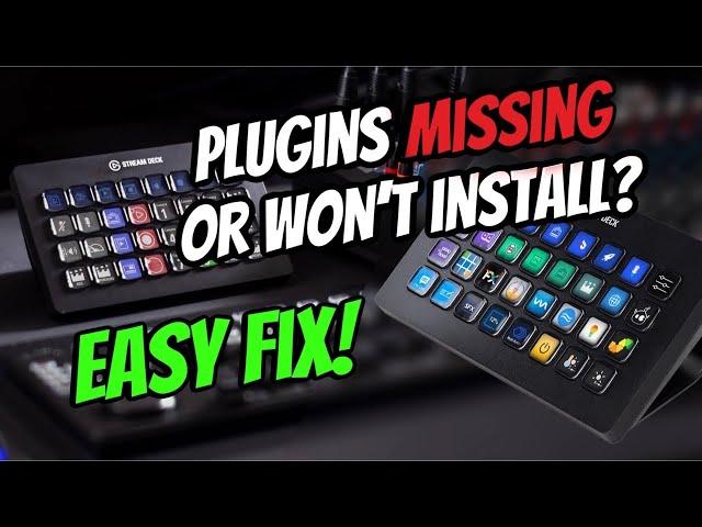 Stream Deck Plugins Missing or wont Install? Easy Fix!!