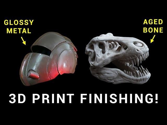 Post processing huge 3D prints: Metal & Bone + 3D Gloop