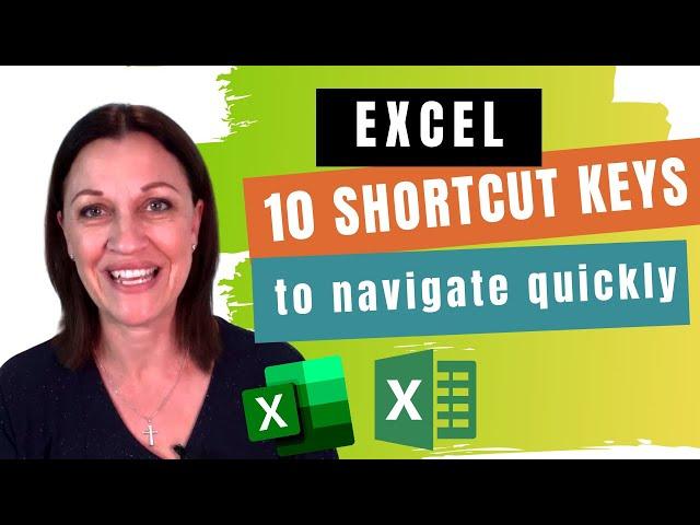 10 Excel SHORTCUT KEYS to Navigate Faster (plus Cheat Sheet)