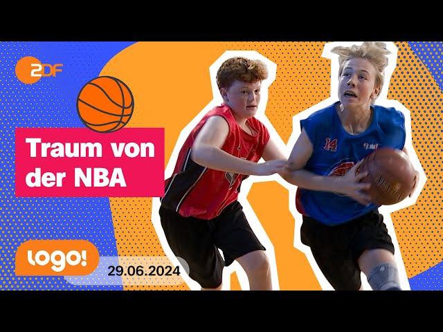 Diese Schüler treten bei der Junior-NBA an | logo! Nachrichten vom 29.06.2024