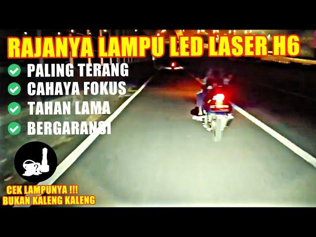 RAJANYA LAMPU LED LASER H6 MOTOR BERGARANSI ? #led #vario125old #biled