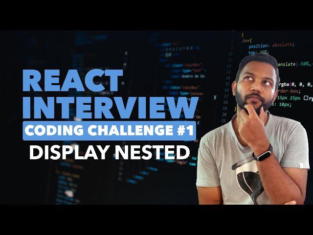 Display Nested Object | React Interview Coding Challenge - #1 | The Boy Who Codes