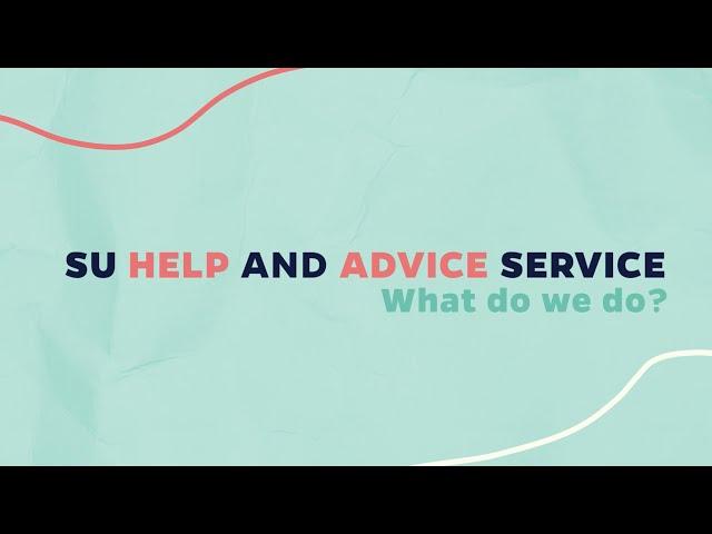 Your introduction to the Help and Advice Service.