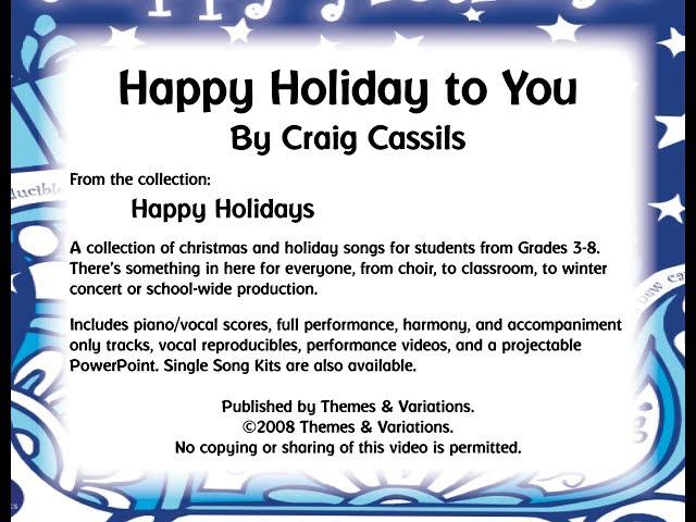 1. Happy Holiday to You from The Happy Holiday Song Collection