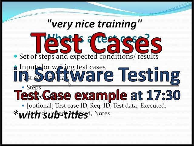 Test Cases in Manual Testing | How to write Test Cases in manual testing with Example | Test Cases