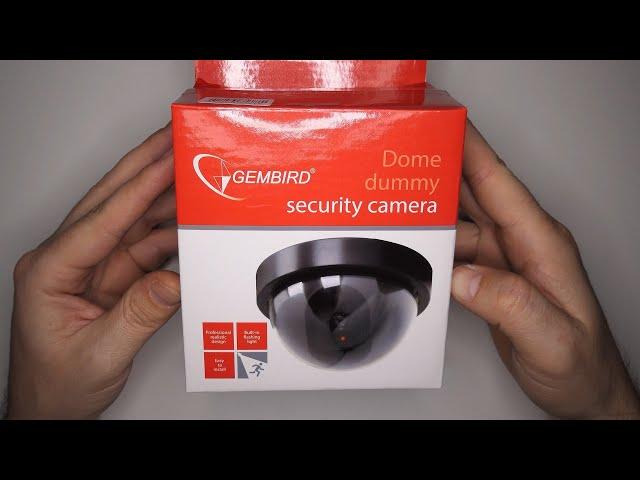 Gembird CAM-DS-01 Dummy Fake Security Dome Camera - Εικονική Ψεύτικη Κάμερα Ασφαλείας Με Θόλο