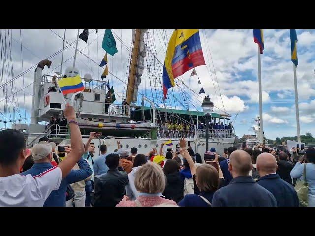 (4K) "COLOMBIA TIERRA QUERIDA" - ARC "GLORIA" de COLOMBIA - STOCKHOLM 14.june 2024.