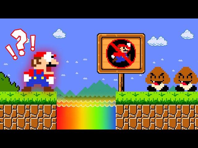 STOP JUMPING! Mario Wonder But Mario Can't Jump, Mario Jump are Forbidden here! | ADN MARIO GAME