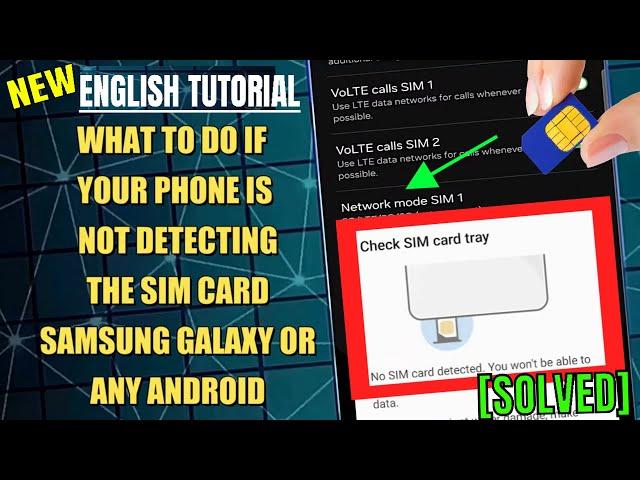 What To Do If Phone Is Not Detecting SIM Card Samsung Or Any Android || No SIM Card Detected [Fixed]