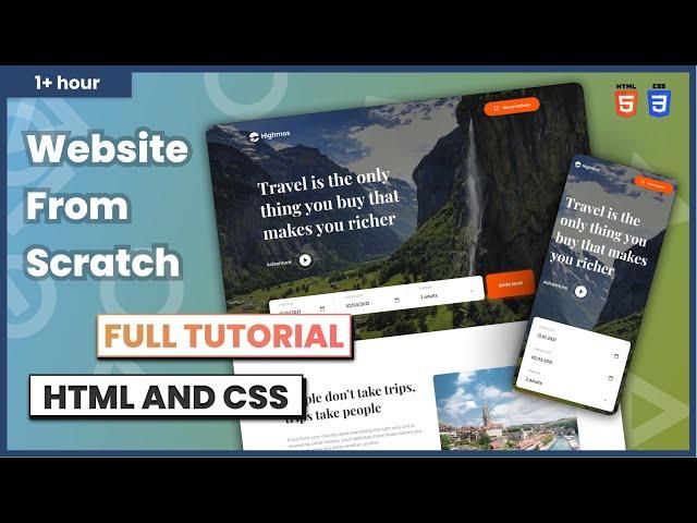   Professional Website from Start to Finish 2021 [Full Tutorial] | HTML, CSS Tutorial