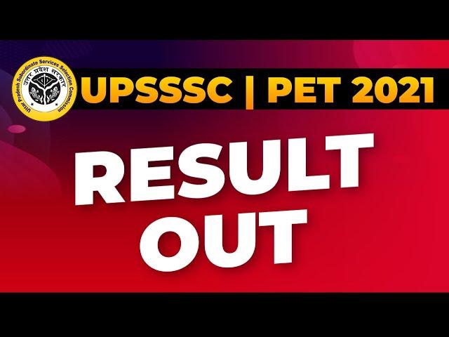  UPSSSC PET Result 2021 Out || UPSSSC PET Cut Off 2021 | PET Expected Cut Off || #StudyLAB