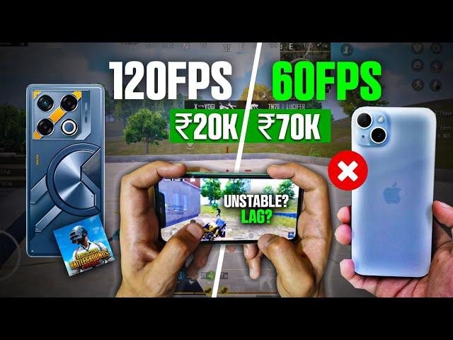 120 fps android vs 60fps iphone Pubg Mobile | iphone vs android in 2024 | pubg 120 fps | BGMI