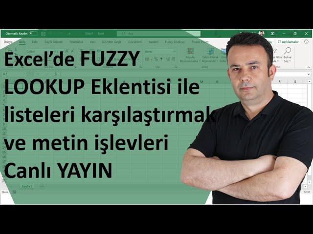 #Excel Metin İşlevleri, Fuzzy Lookup ile metinleri eşleştirmek- 615. Video | Ömer BAĞCI