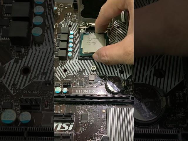 CPU installation intel G4600 #shorts