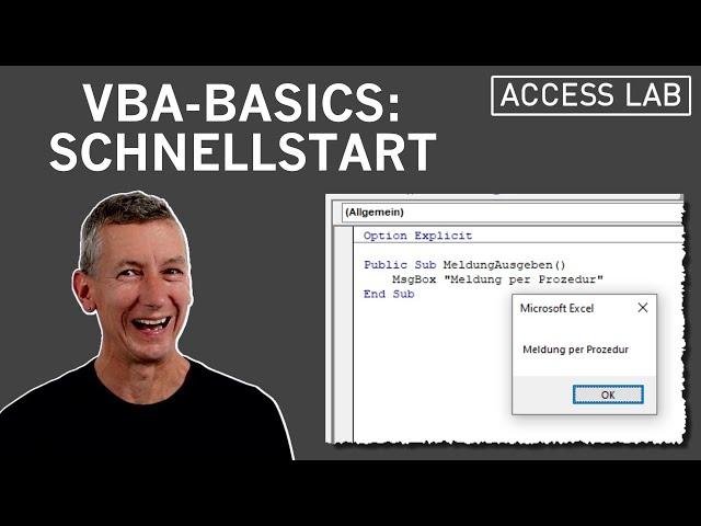 VBA-Basics: Schnellstart für Anfänger