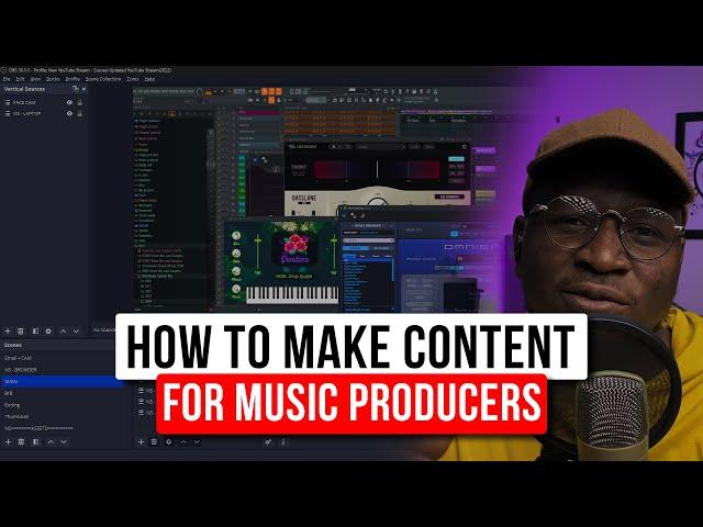 HOW TO CREATE AND RECORD CONTENT AS A MUSIC PRODUCER | OBS TUTORIAL FREE (2024)