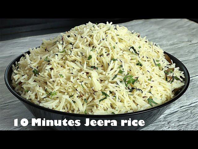 10 Minutes Jeera rice in Pressure cooker by Cooking with Benazir