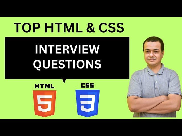 HTML & CSS Interview Questions and answers | Top Commonly Asked