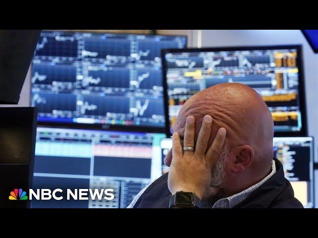 Stock market tumbles at close amid fears of economic slowdown