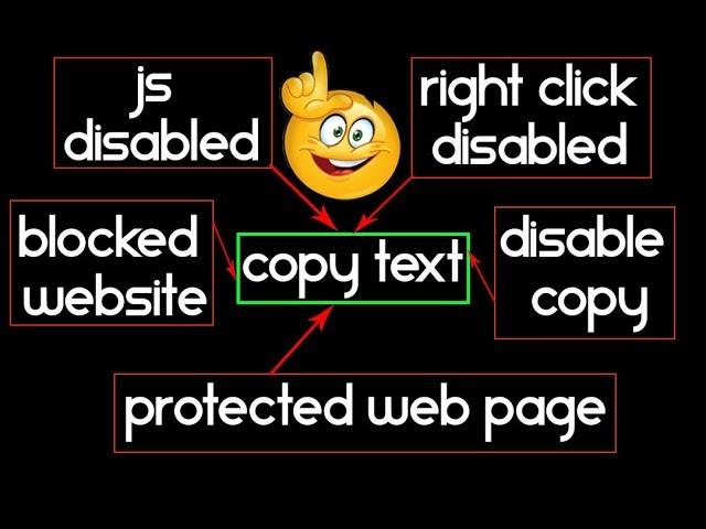 how to copy text from right click disabled & text protected websites or enable copy !! 