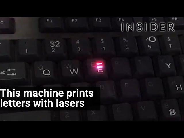 Here's how lasers print keys on keyboards