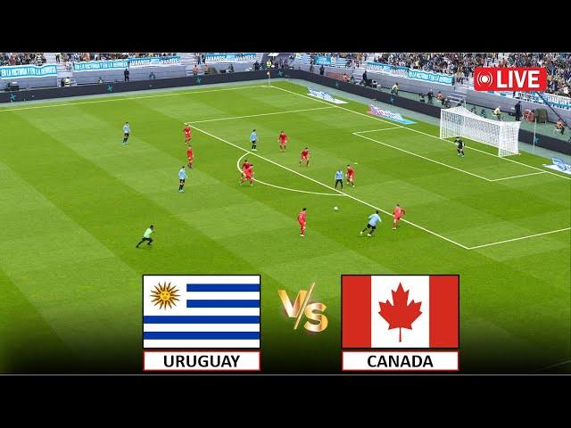 LIVE : CANADA vs URUGUAY I COPA AMERICA 2024 I eFOOTBAL PES 21 GAMEPLAY SIMULATION