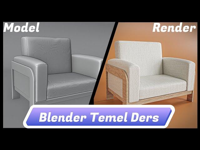 Blender İle Tekli Koltuk Modelleme Dersi - Part - 1