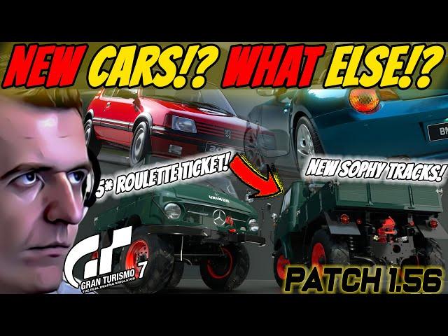  3 NEW Cars... More Sophy TRACKS... and a GOOD Engine Swap... Patch 1.56! || Gran Turismo 7