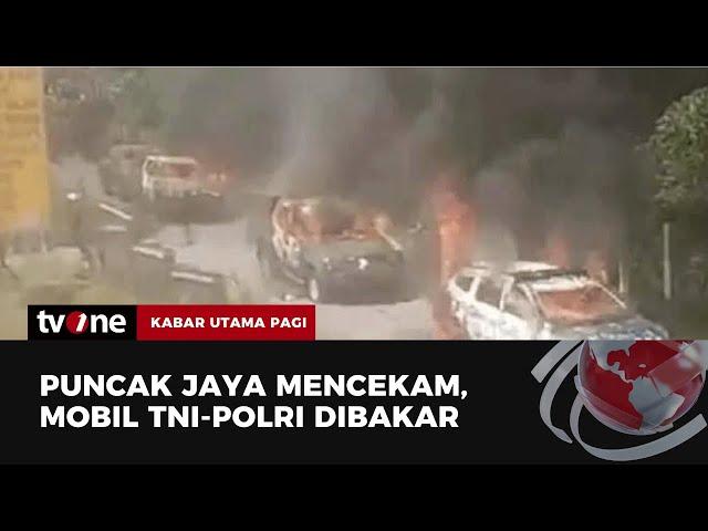 Buntut 3 Anggota KKB Tewas, Kendaraan TNI-Polri Dibakar | Kabar Utama Pagi tvOne