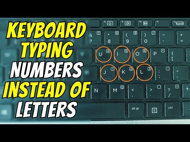 Keyboard Typing Wrong Characters | Keyboard typing Numbers instead of Letters