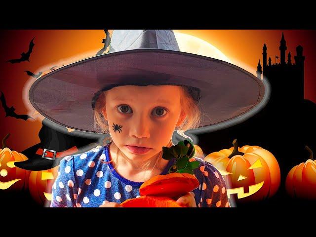 Alena and Halloween treats story by Chiko TV