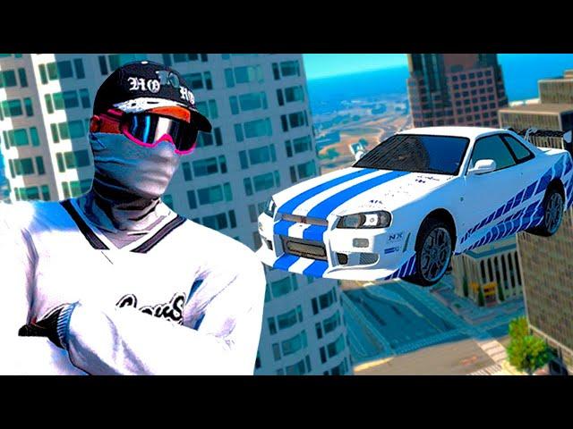 FIZ AS MELHORES FUGAS NO GTA RP COM SKYLINE MODIFICADO